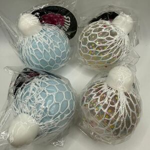 [4 PC] Five Below Mesh Squeeze Ball *Viral* Sensory Squishy Toy